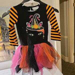 TODDLER WITCH HALLOWEEN COSTUME FOR THE SWEETEST LITTLE ONE WARM & SNUGGLY 2T